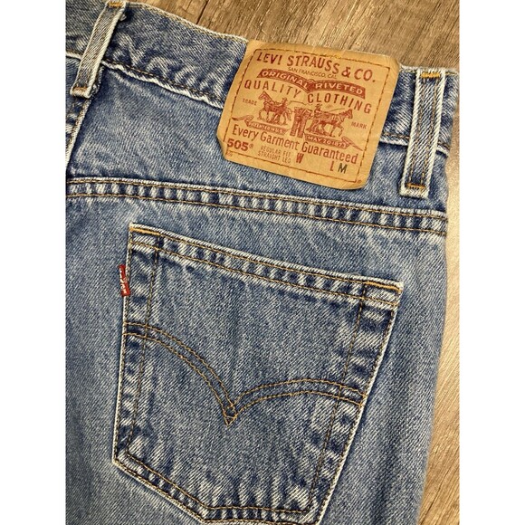 Levi’s 505 Vintage 7 JR M 28x32 Denim Jeans Reg Straight Leg Cotton Y2K (2000) - Picture 3 of 10